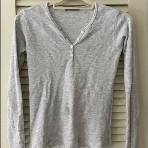 Brandy Melville Grey Long Sleeved Top